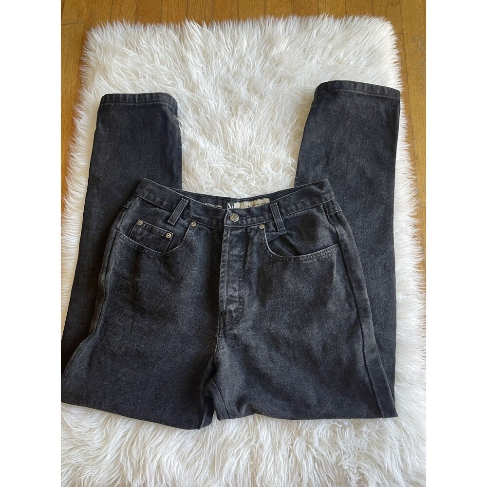 VTG New York Line Jeans 29” Waist 90s Tapered Leg High Waist 100% Cotton Denim
